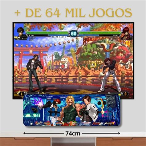 Fliperama Portátil New Slim 32GB HDMI Arcade BR Shopee Brasil