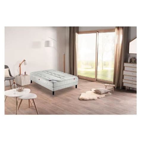 EPEDA Ensemble Matelas Sommier En Bois Massif 140 X 190 Cm 588