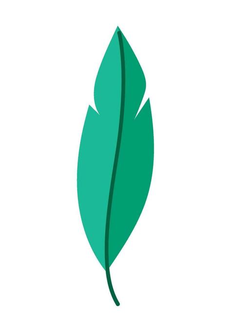 green feather vector over white 24719267 Vector Art at Vecteezy