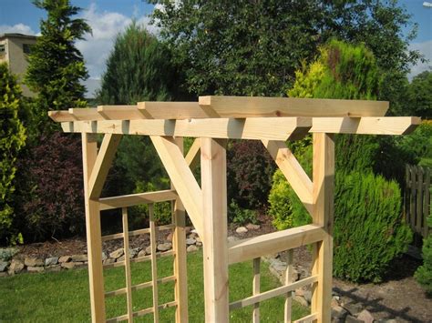 PERGOLA OGRODOWA DREWNIANA 210x160x70 Cm Kratka 7310589522