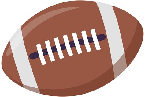 American football ball cartoon illustration isolated on white ...