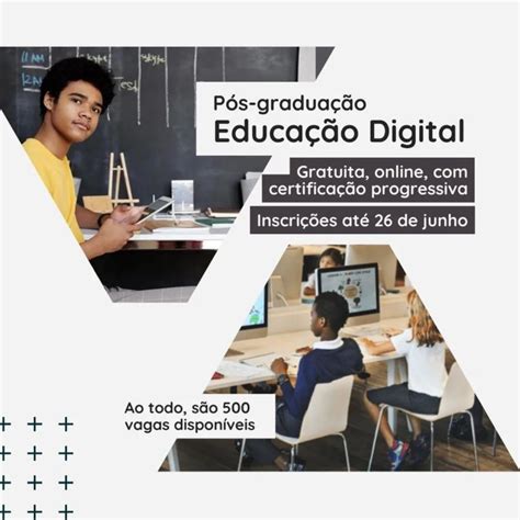 Inscrições abertas para pós graduação em Educação Digital Instituto