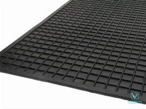 Chequred Black Electrical Rubber Mat, Size: 2m x 1m at ₹ 950/piece in Kochi