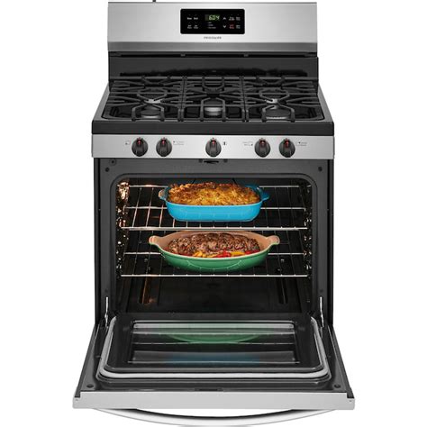 Frigidaire 5 Burner Gas Range 30 In 5 Cu Ft Stainless Steel Ffgf3054ts Rona