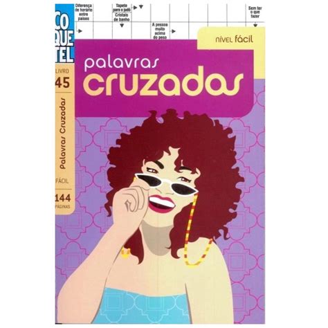 Livro Coquetel Palavras Cruzadas N Vel F Cil N Novo Shopee Brasil