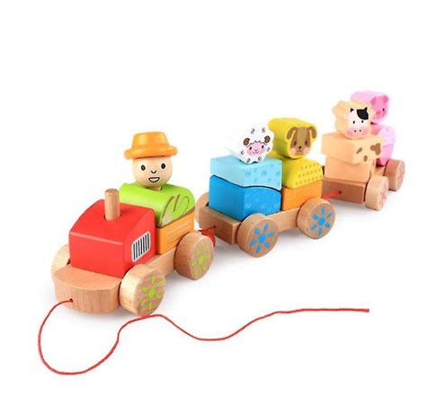 Wooden Circus Stacking Train - Universal Wooden Toys