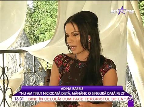 Adina Barbu ”nu Am ținut Niciodată Dietă Mănânc O Singură Dată Pe Zi” Video Antena 1