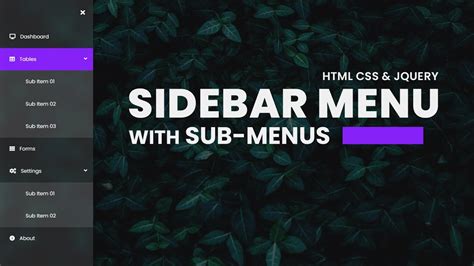 Responsive Sidebar Menu Dashboard Template Ui Using Css At Genevieve