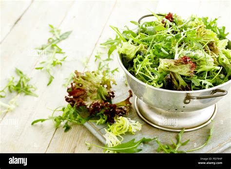 fresh salad leaves Stock Photo - Alamy