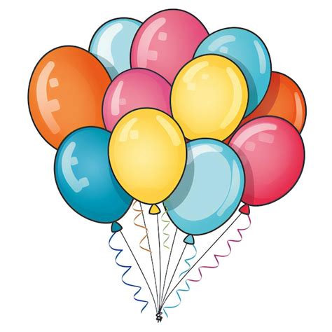 Balão De Aniversário Desenho - Baloes De Aniversario Desenho Imagens – Download Grátis no Freepik