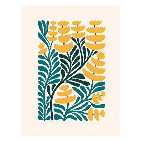 Tall Yellow Flowers Canvas Wall Art, 12x16 | At Home