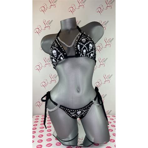 Skull Bikini Etsy