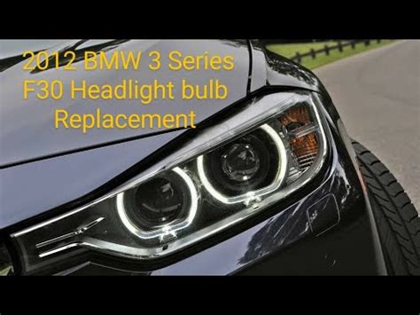 How To Replace Bmw Series F Headlight Bulb Youtube