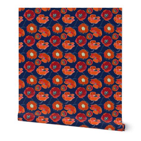 California Poppies Wallpaper | Spoonflower