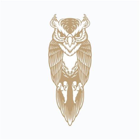 Premium Vector Owl Bird Logo Illustration Vector