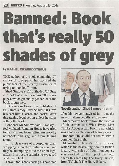 Sheds Fifty Shades Book Banned