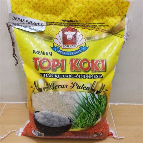 Jual Beras Premium Topi Koki Kg Shopee Indonesia