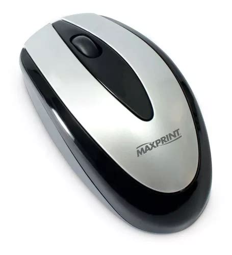 Mouse Usb Óptico 800dpi Preto E Prata 60816 4 Maxprint MercadoLivre