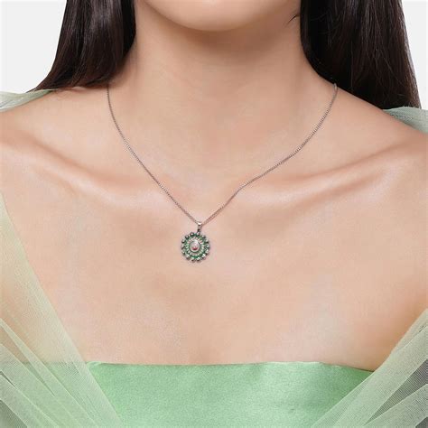 Buy Giva 925 Oxidised Silver Hues Sunshine Pendant With Box Chain For