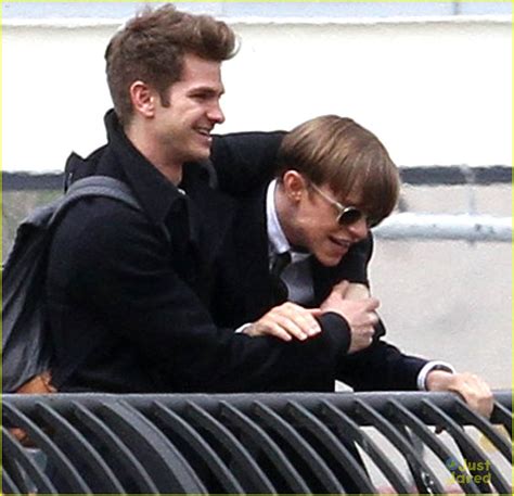 Andrew Garfield Spider Man Filming With Dane DeHaan Photo 559148