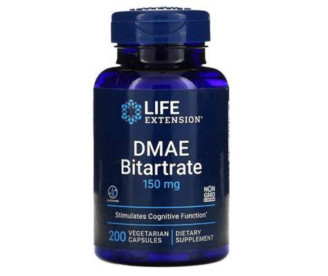 Dmae Bitartrate Mg C Psulas Life Extension