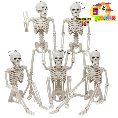 JOYIN Posable Halloween Skeletons Full Body Posable Joints Skeletons 5