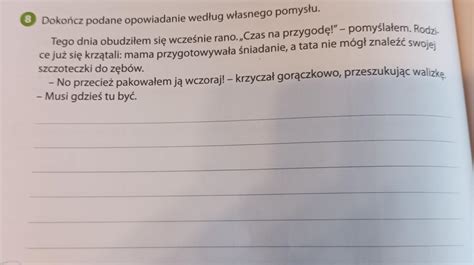 Prosz O Pomoc B Agam Na Jutro J Zyk Polski Klasa Tylko Prosz