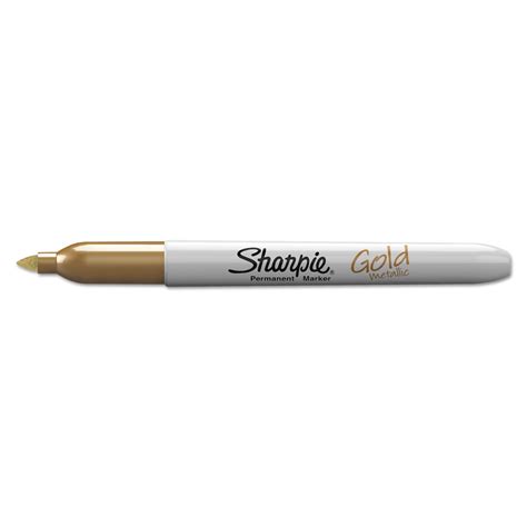 Metallic Fine Point Permanent Markers, Fine Bullet Tip, Gold-Silver-Bronze, 6/Pack - BOSS Office ...