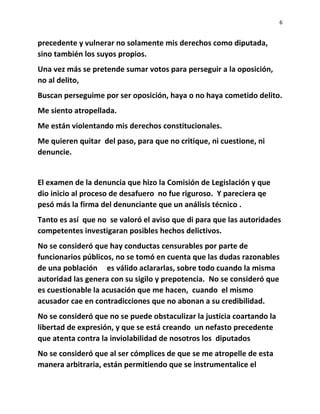 Discurso Desafuero Finalisimo PDF