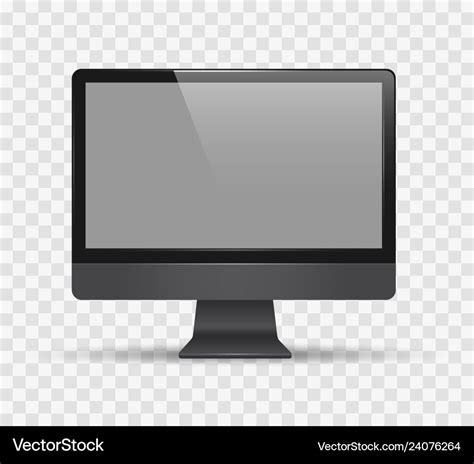 Desktop monitor screen Royalty Free Vector Image