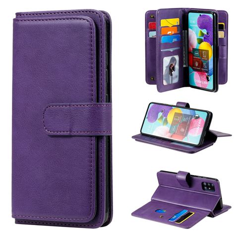 Dteck Folio Wallet Case For Samsung Galaxy A71 5g Model Sm A716 9 Cedit Card Slots And Cash