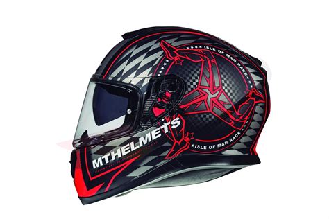 Mt Helmets Thunder Sv Casco Integral De Moto Isla De Man Con Visera