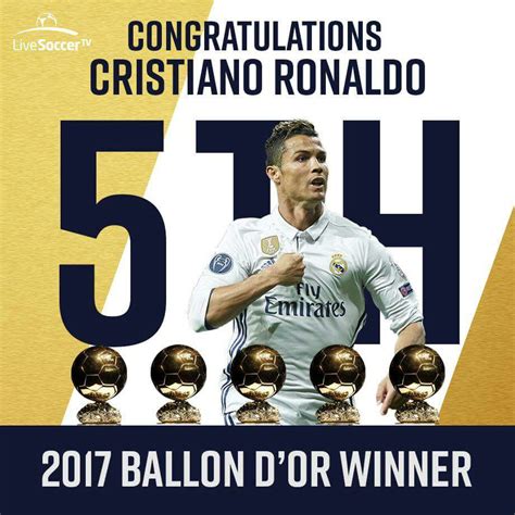 Cristiano Ronaldo emerges as "Ballon d'Or 2017" winner - Nija247