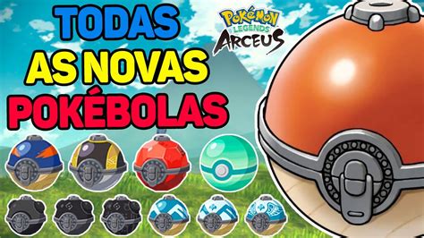 TODAS NOVAS POKÉBOLAS E SEUS EFEITOS EM POKÉMON LEGENDS ARCEUS YouTube