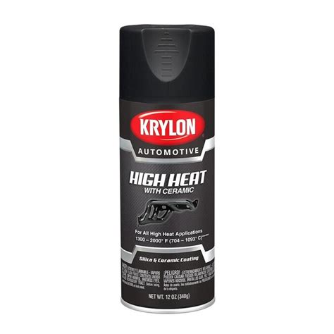 Krylon High Performance High Heat Flat Black Spray Paint Actual Net