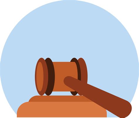 Vector Illustration Of A Gavel 22639196 Vector Art at Vecteezy