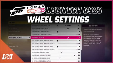 Forza Horizon Best Logitech G Wheel Settings Youtube