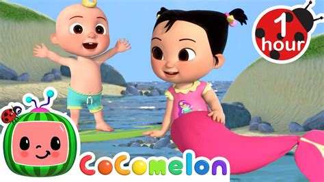 JJ And Cece S Mermaid Pretend Play Outside At The Beach CoComelon