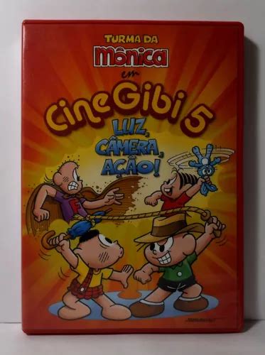 Dvd Turma Da Mônica Em Cine Gibi 5 Luz Câmera Ação Excelen