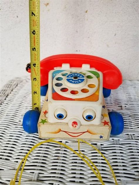 Fisher Price Chatter Telephone 1985 747 Vintage Plastic Rotary Phone