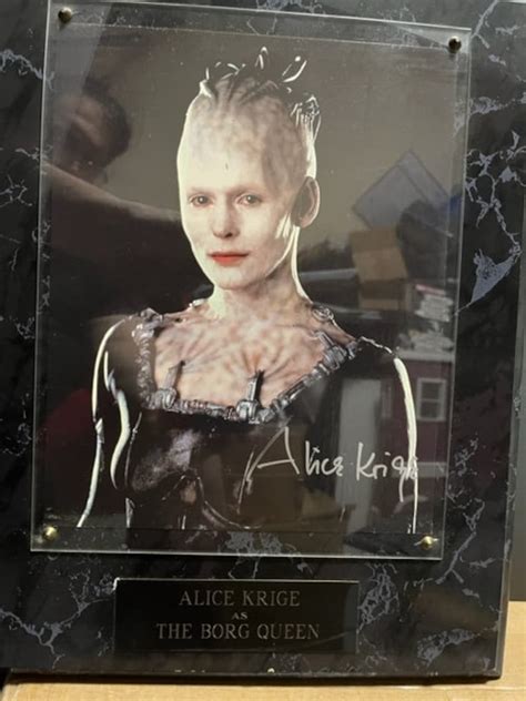 Star Trek Actress Alice Krige Borg Queen Autographed Photo From Star ...