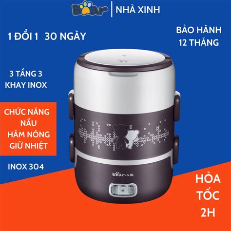 Hộp Cơm Cắm điện Bear Dfh S2123 Dung Tích 20l Sử Dụng để Nấu Hâm