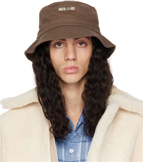 Buy Jacquemus Brown Le Papier Le Bob Gadjo Bucket Hat 850 Brown At