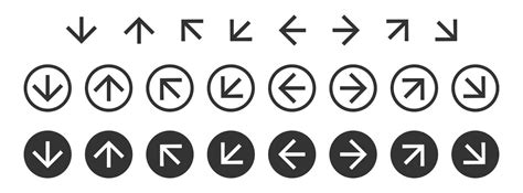 Direction arrows icon. Circle arrow symbol. Sign app button vector. 34999137 Vector Art at Vecteezy