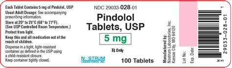 Pindolol Fda Prescribing Information Side Effects And Uses