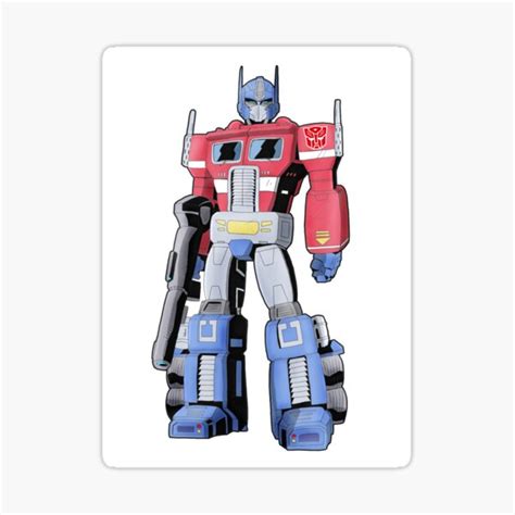 G1 Optimus Prime Sticker For Sale By Steelhaven Redbubble