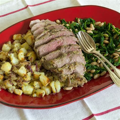 Mustard Crusted Roast Lamb With Oregano And Lemon Potatoes Be Inspired