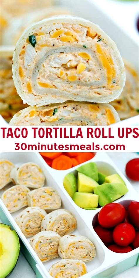 Taco Tortilla Roll Ups Recipe Video 30minutesmeals