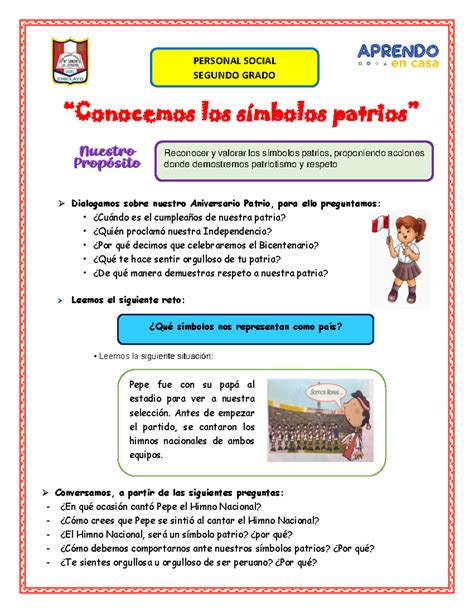Leyenda De Los Simbolos Patrios 10