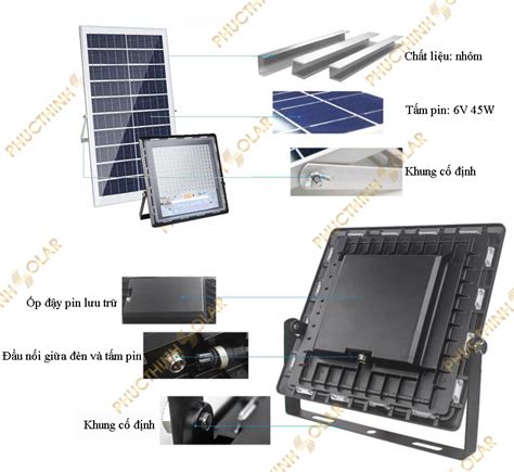 Đèn pha năng lượng mặt trời 200W Jindian JD 7200 Phúc Thịnh Solar